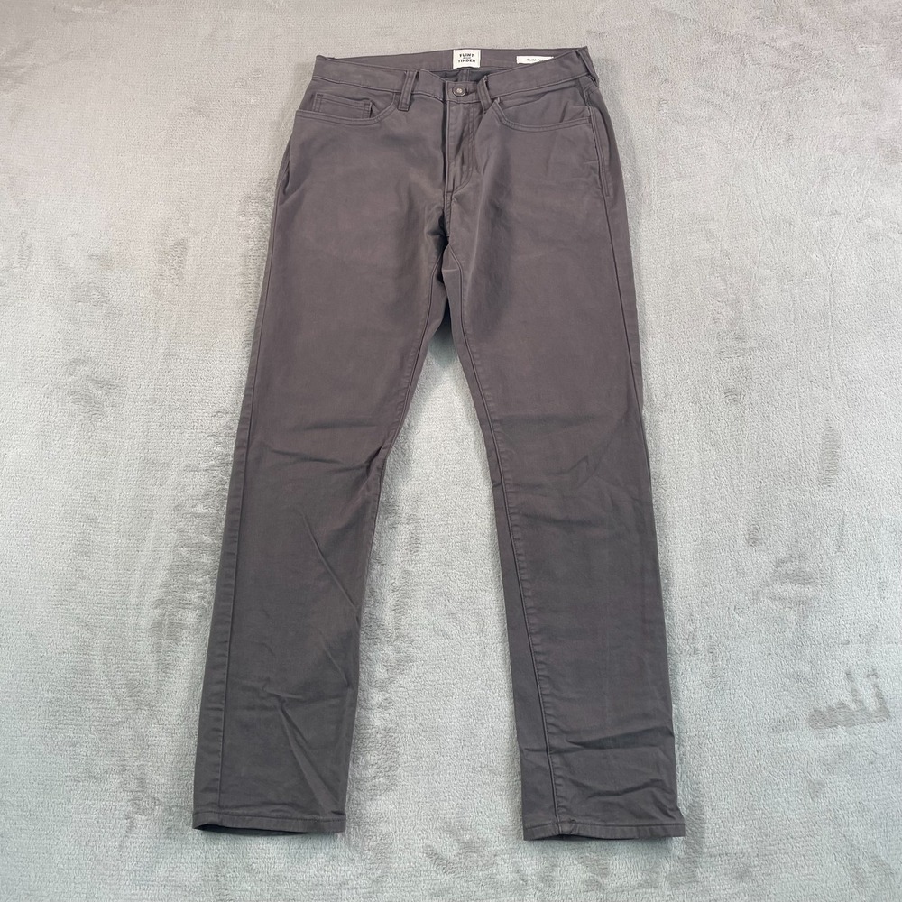 Flint And Tinder 365 Pants Men 29x30 Brown HB Slim‎ Fit Huckberry Minimalist $98